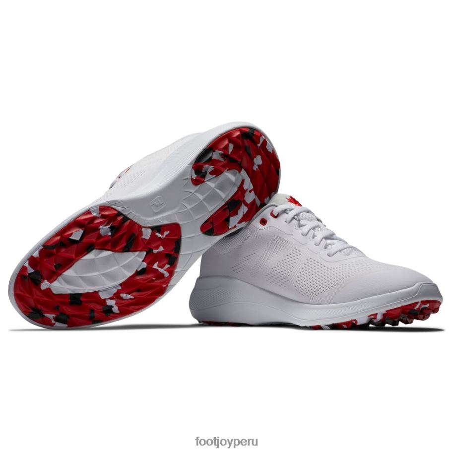 blanco rojo Footjoy zapato flex canada blanco-rojo 8V0402656