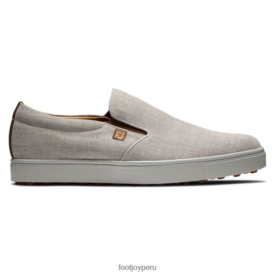 plata blanca Footjoy club casual slip-on blanco-plata 8V0402668