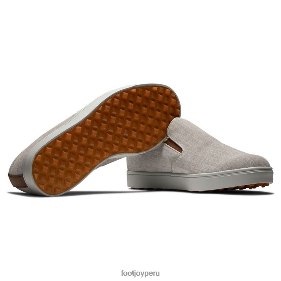 plata blanca Footjoy club casual slip-on blanco-plata 8V0402668