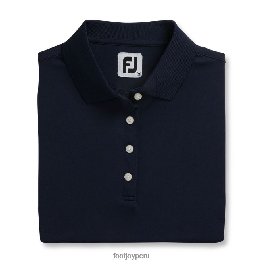 Armada Footjoy Prodry camisa interlock cuello de punto mujer azul marino 8V0402937