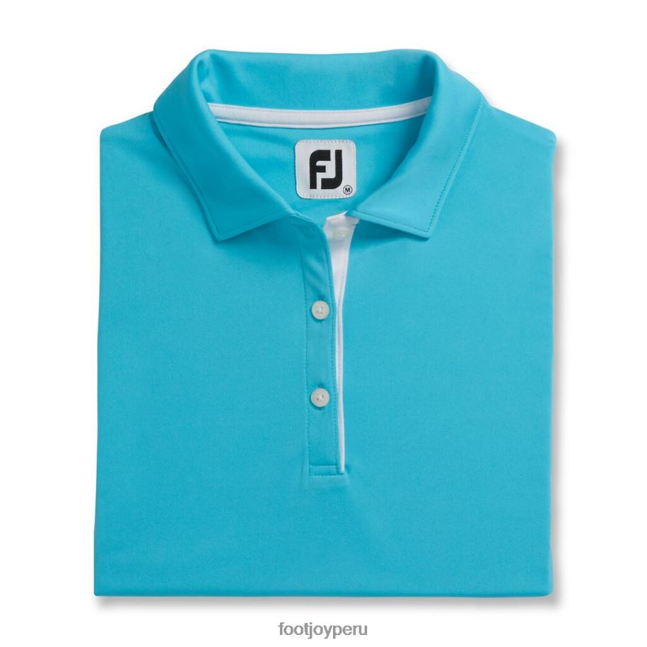 agua Footjoy Camisa sin mangas Interlock de Aqua Prodry con cuello propio para mujer 8V0402946