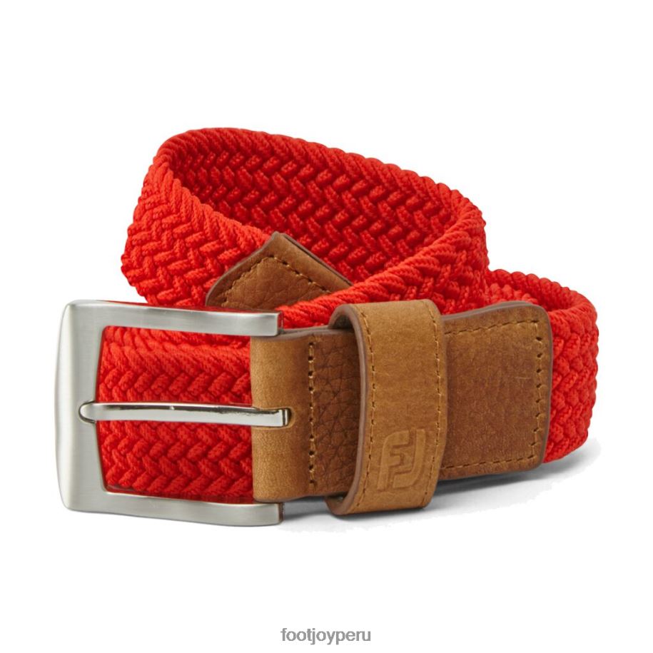 escarlata Footjoy cinturón trenzado escarlata 8V0403019