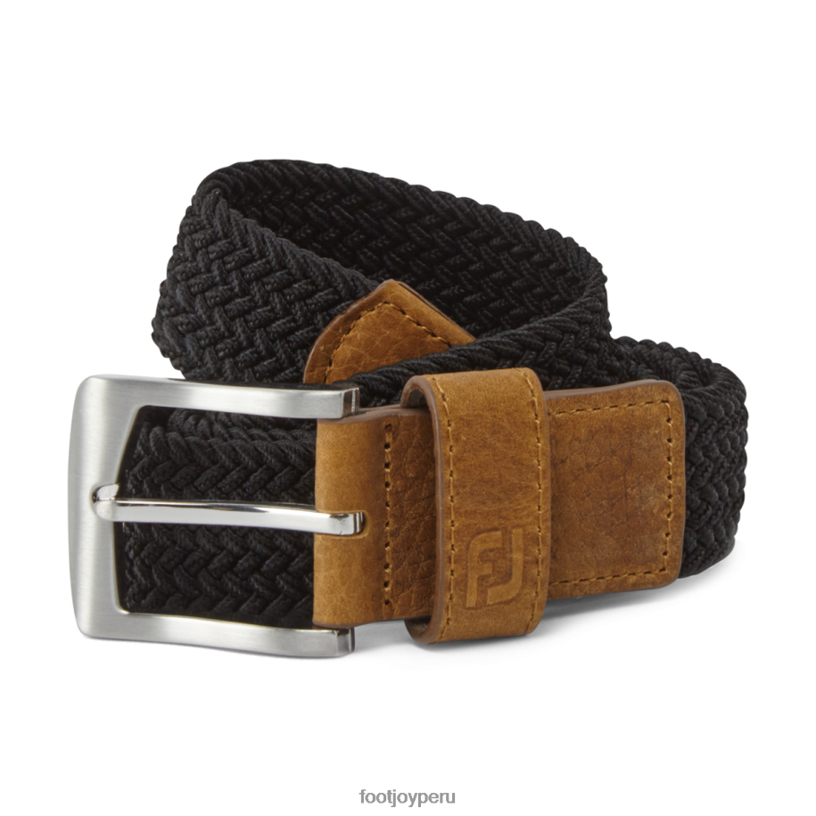 negro Footjoy cinturón de golf tejido negro 8V0402602