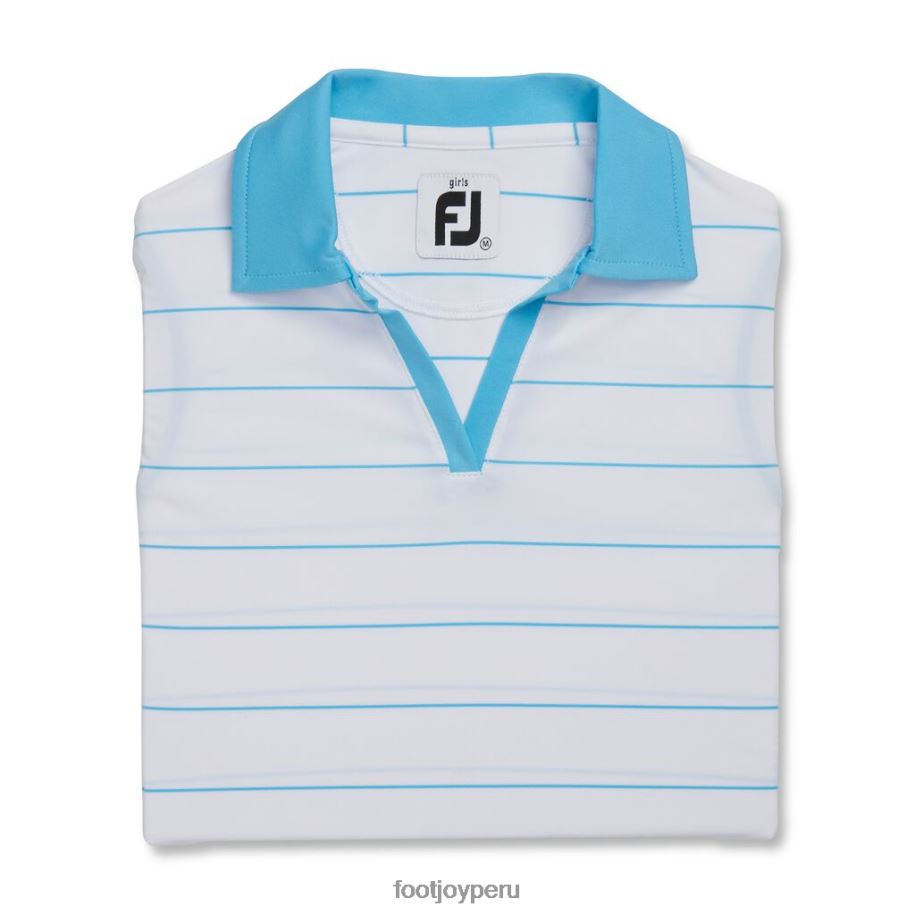 aguamarina blanca Footjoy camiseta sin mangas junior niña blanco-aqua 8V0402232