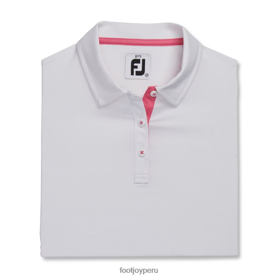 blanco Footjoy camisa manga corta junior niña blanca 8V0402234