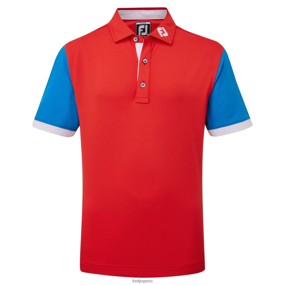 gris blanco Footjoy piqué junior color block gris-blanco 8V040381