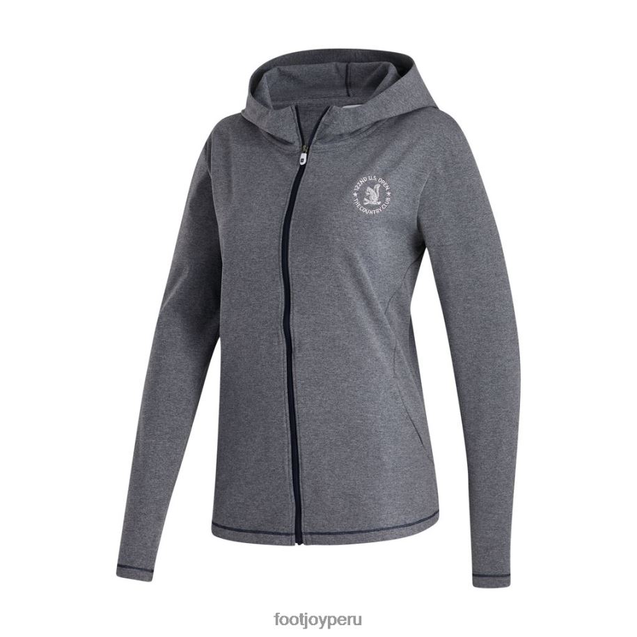 Armada Footjoy 2022 ee.uu. sudadera con capucha abierta y cremallera completa para mujer, estilo de temporada anterior, azul marino 8V0402575