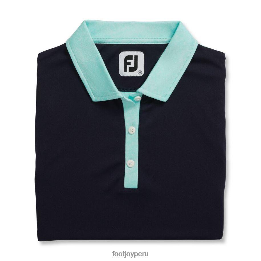 Armada Footjoy Camisa sin mangas en jacquard con espalda mujer-estilo temporada anterior azul marino 8V0402597