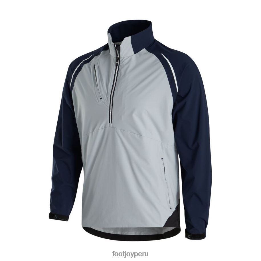 azul marino plateado Footjoy Camisa lluvia Ls select plata-azul marino-estilo temporada anterior 8V0402325
