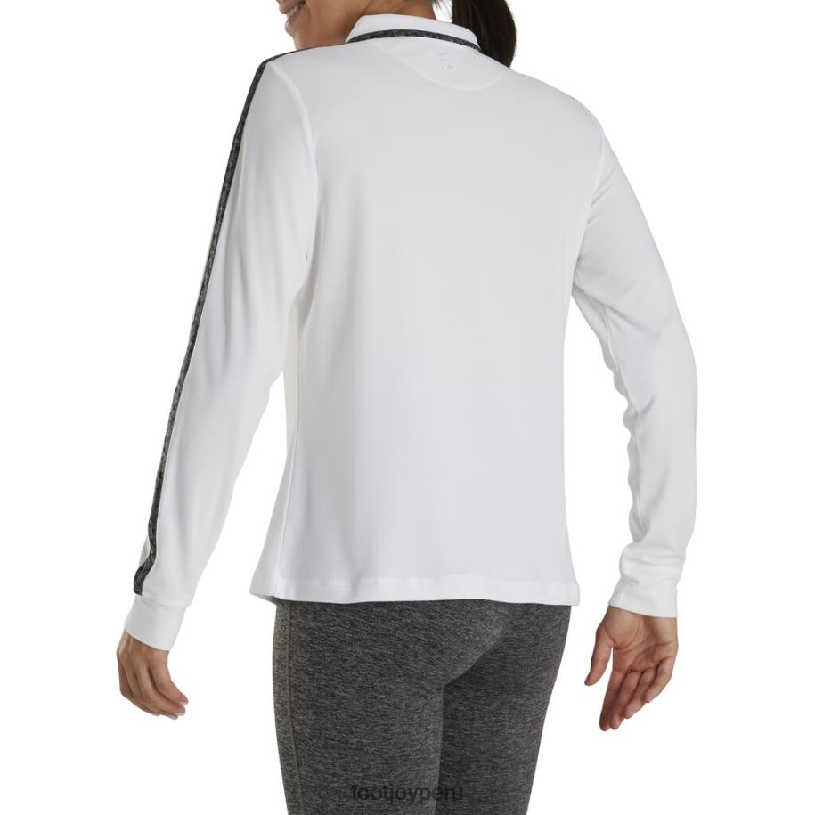 blanco Footjoy Protección solar blanca con cremallera corta para mujer-estilo de temporada anterior 8V0402989