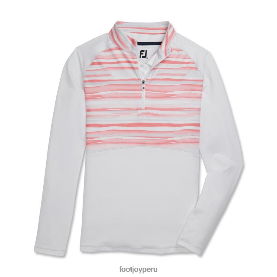 blanco Footjoy blanco acuarela media cremallera mujer-estilo de temporada anterior 8V0403010