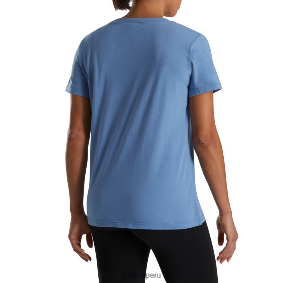 cielo azul Footjoy 2022 ee.uu. Camiseta con gráfico de ardilla abierta para mujer, estilo de temporada anterior, azul cielo 8V0402587