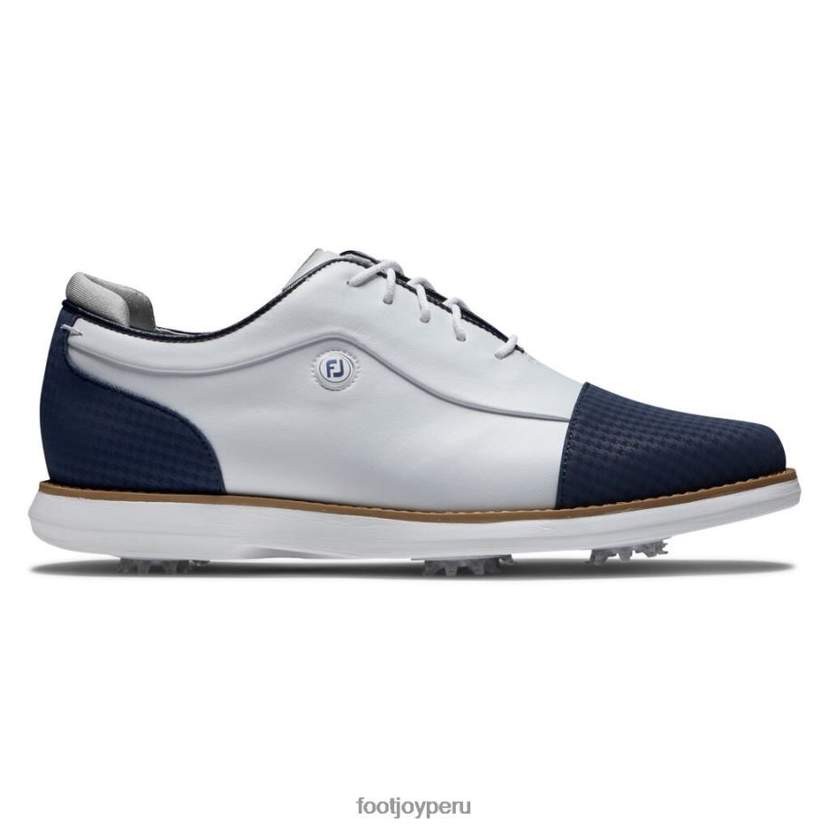 naval Blanca Footjoy blanco-azul marino tradiciones puntera mujer-estilo temporada anterior 8V0402978
