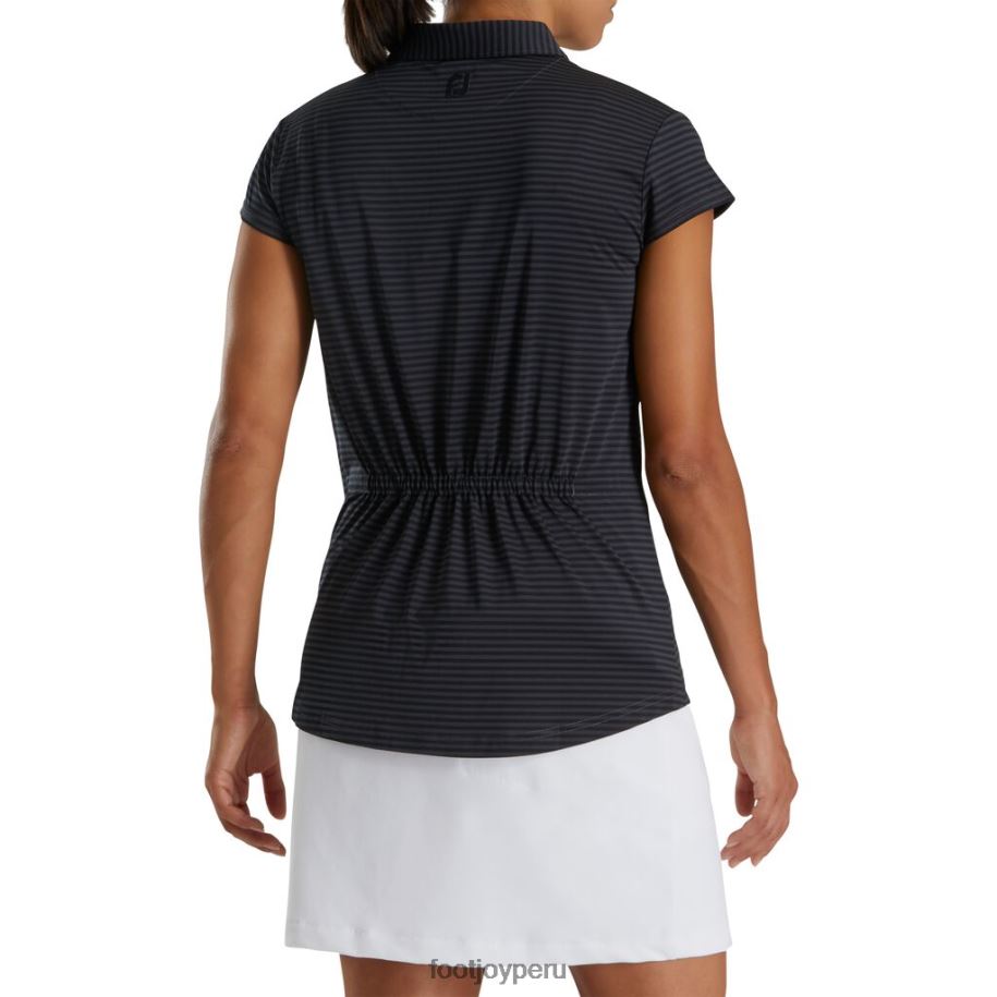 negro Footjoy Manga japonesa con rayas tonales para mujer, estilo de temporada anterior 8V0402991