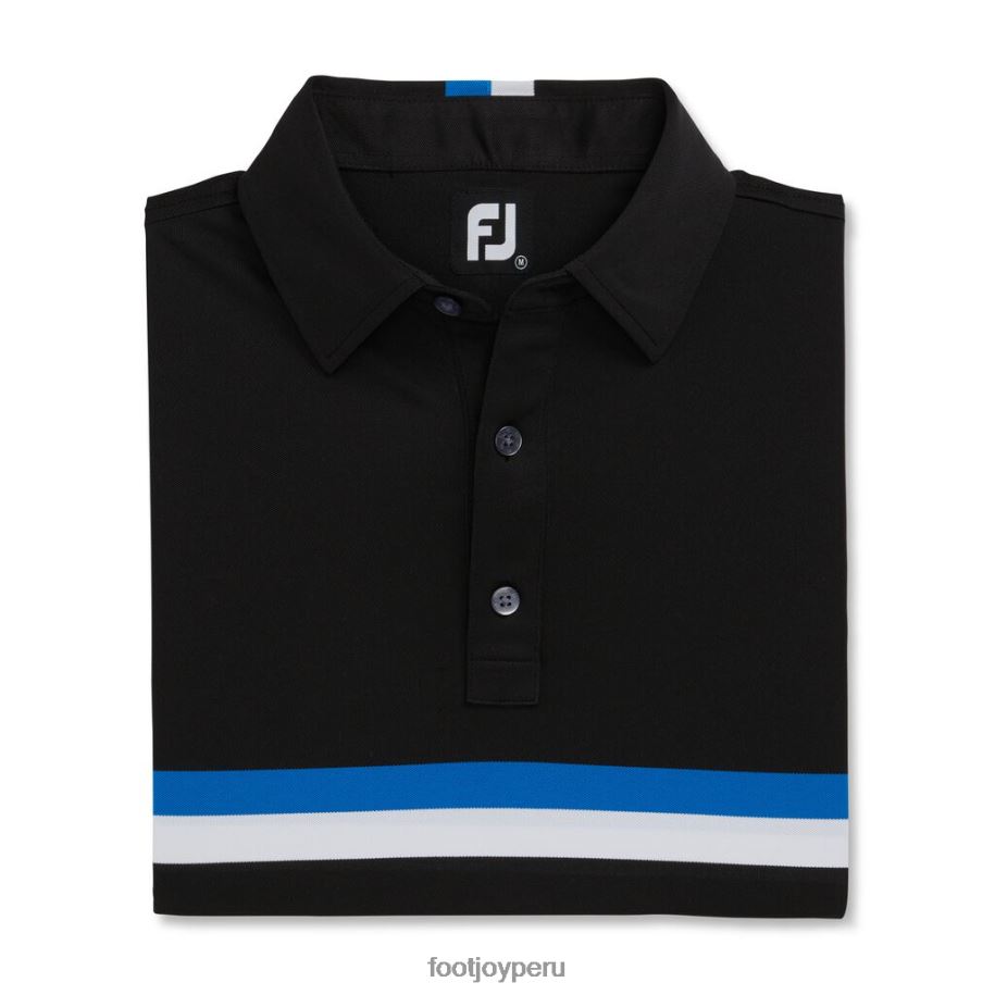 negro-cobalto-blanco Footjoy doble banda en el pecho pique-estilo temporada anterior negro-cobalto-blanco 8V0402864