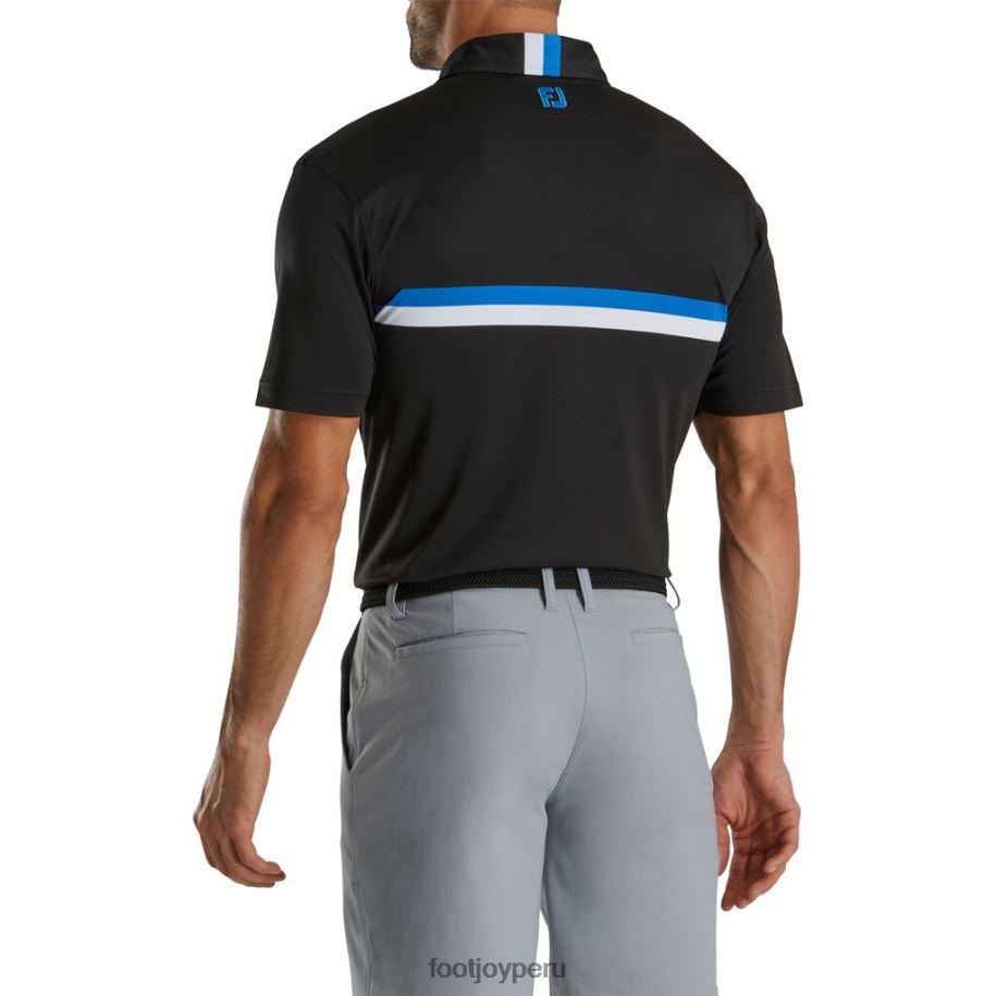 negro-cobalto-blanco Footjoy doble banda en el pecho pique-estilo temporada anterior negro-cobalto-blanco 8V0402864