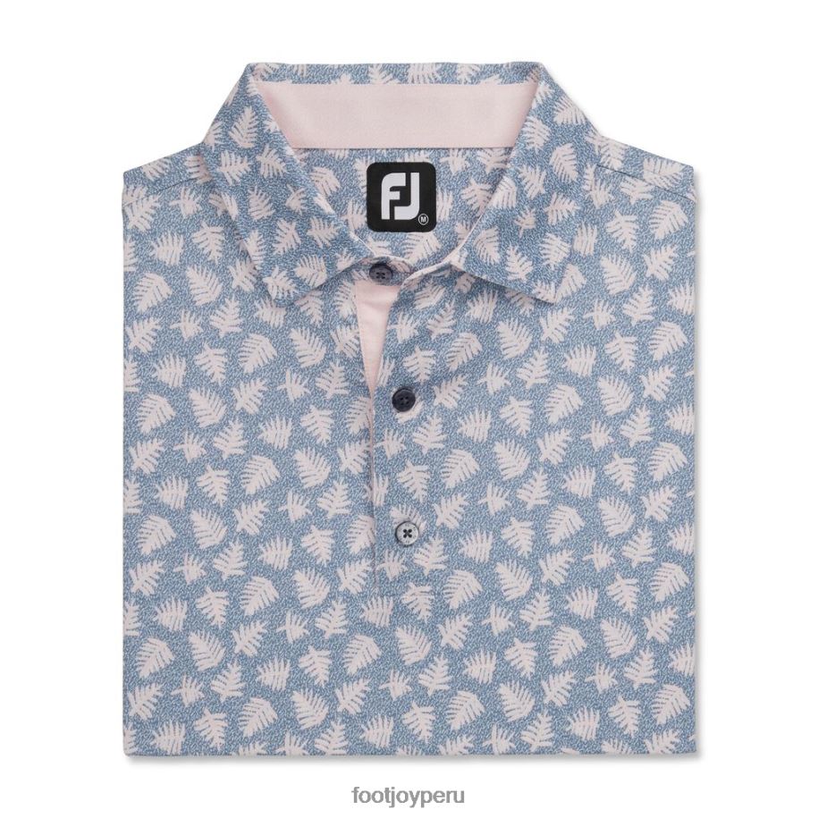 rosa grafito-cuarzo Footjoy Cuello de lisle con estampado de palma sombra, estilo de temporada anterior, rosa grafito y cuarzo 8V0402839