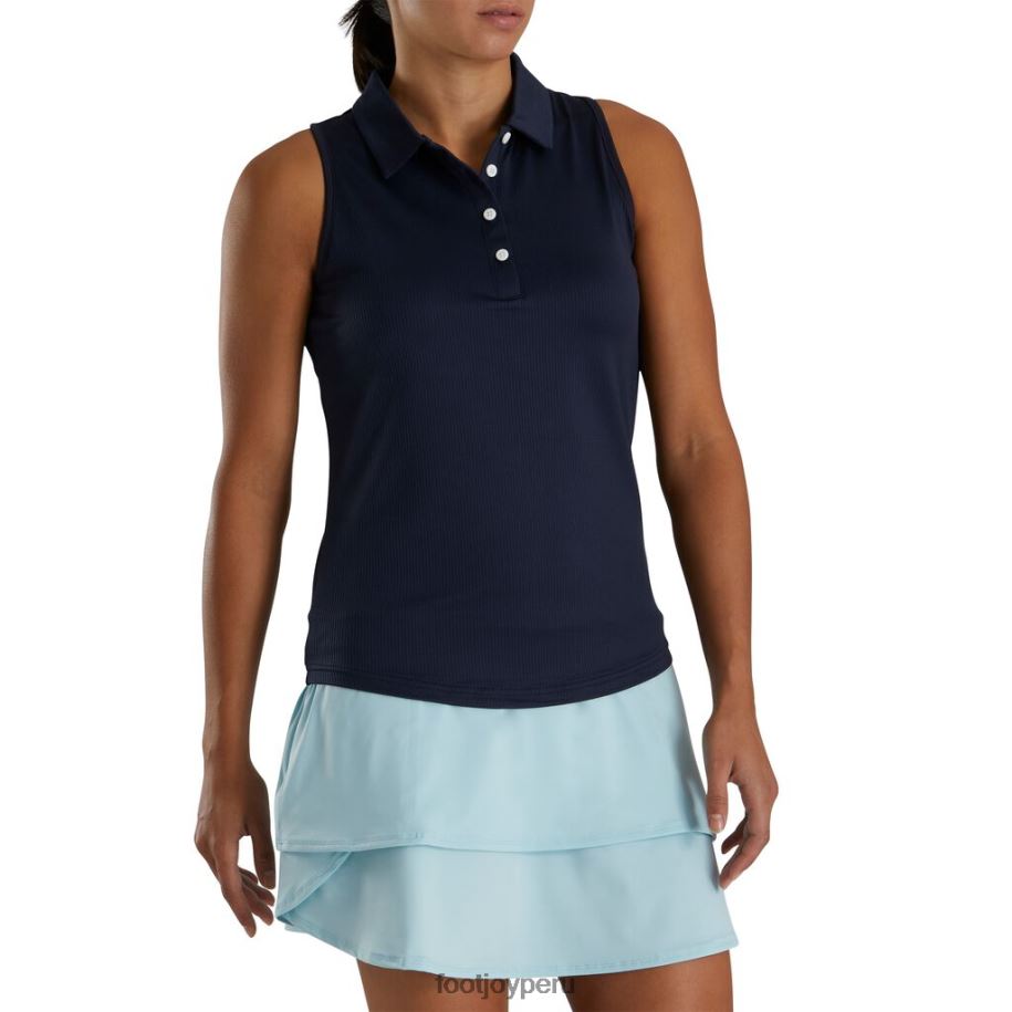 Armada Footjoy canalé sin mangas mujer azul marino 8V0402394