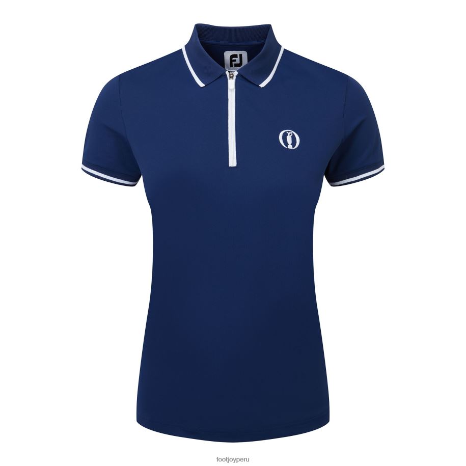 abierto azul Footjoy polo con cremallera abierta mujer abierto azul 8V0401393