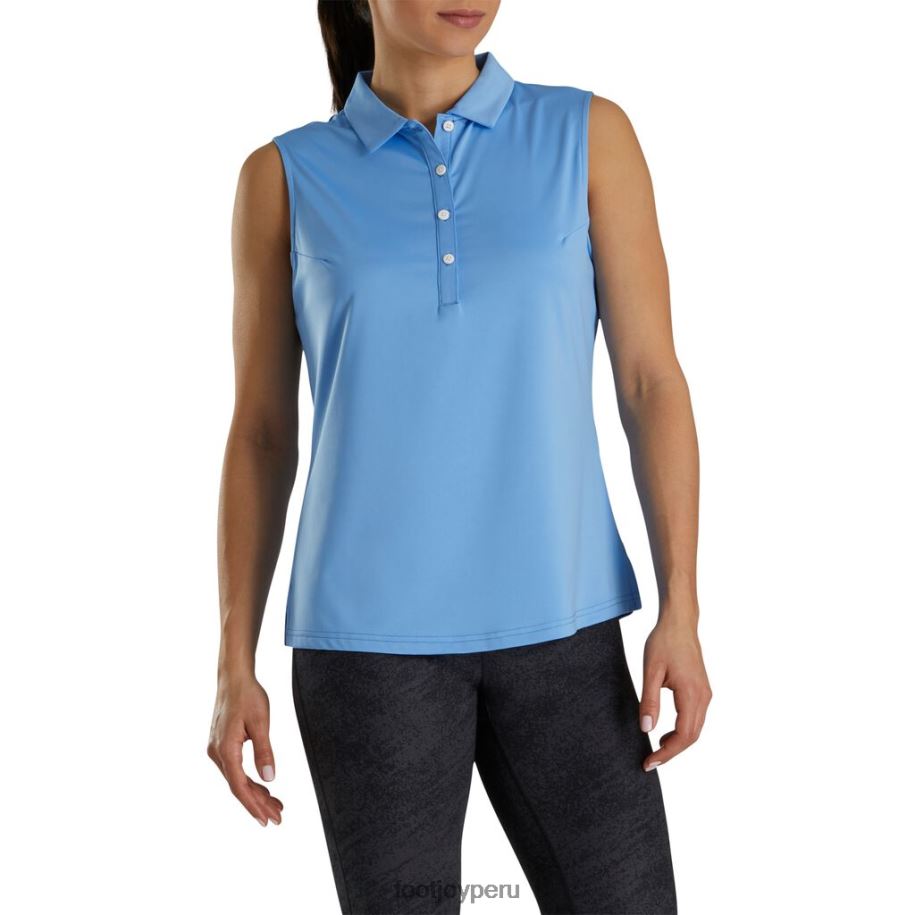 azul claro Footjoy mujer sin mangas lisle liso azul claro 8V0402413