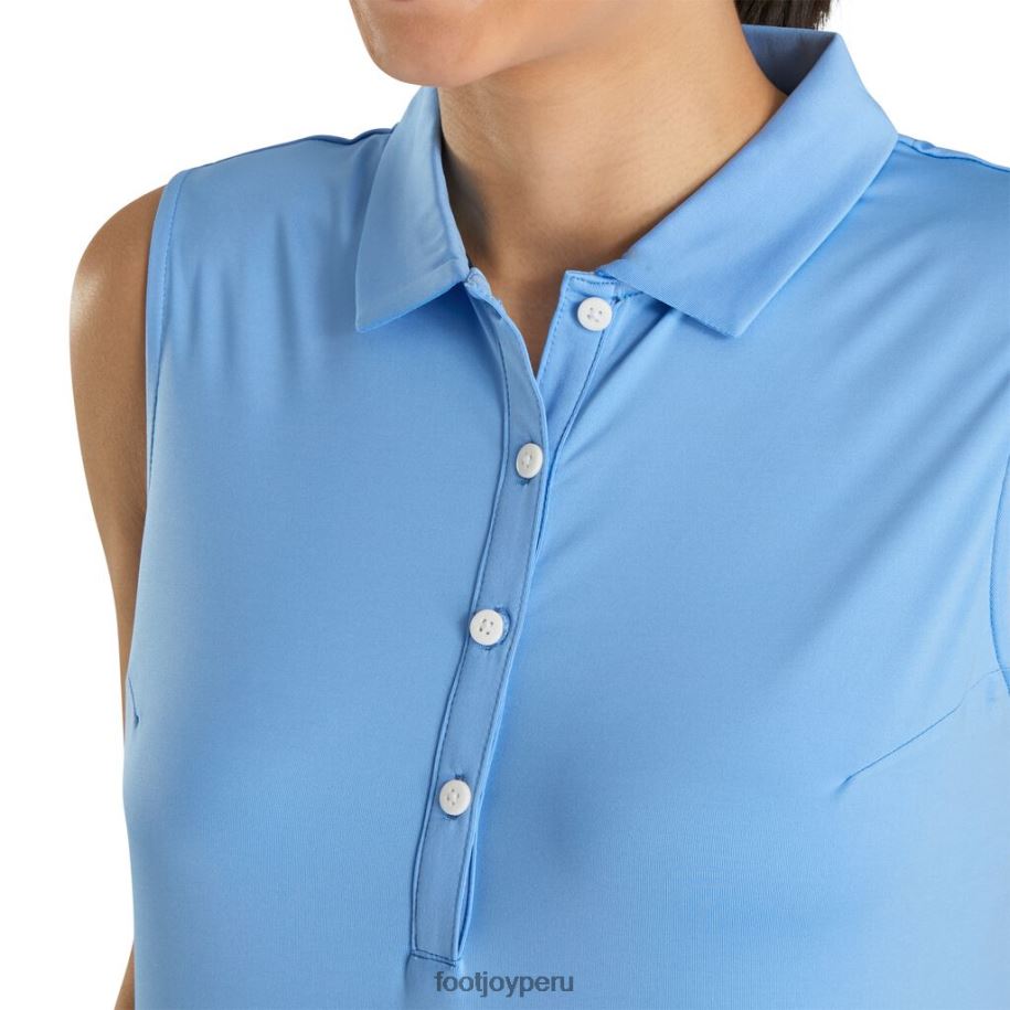 azul claro Footjoy mujer sin mangas lisle liso azul claro 8V0402413