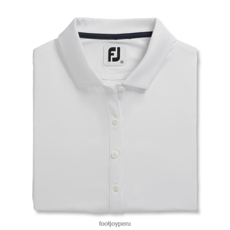 blanco Footjoy cuello liso lisle mujer blanco 8V0402410