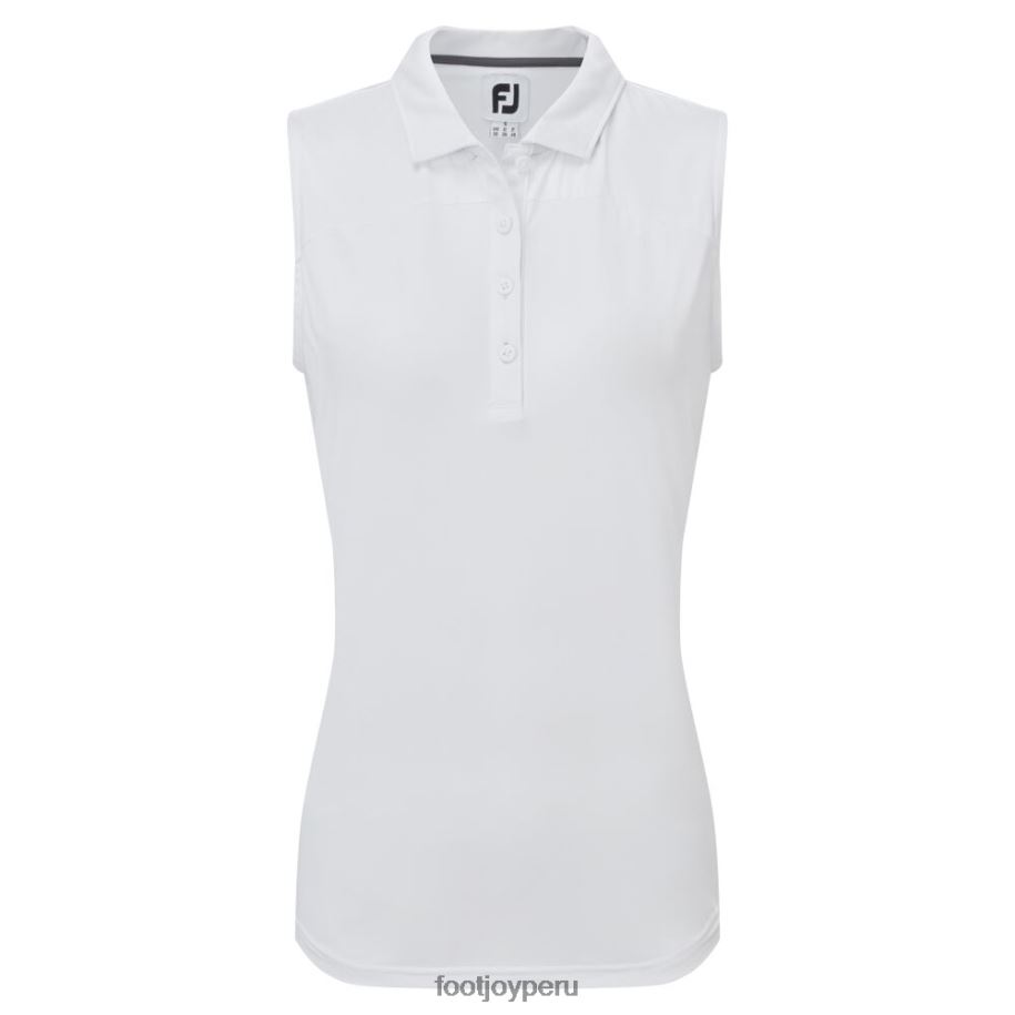 blanco Footjoy espalda de malla sin mangas lisle blanco 8V040577
