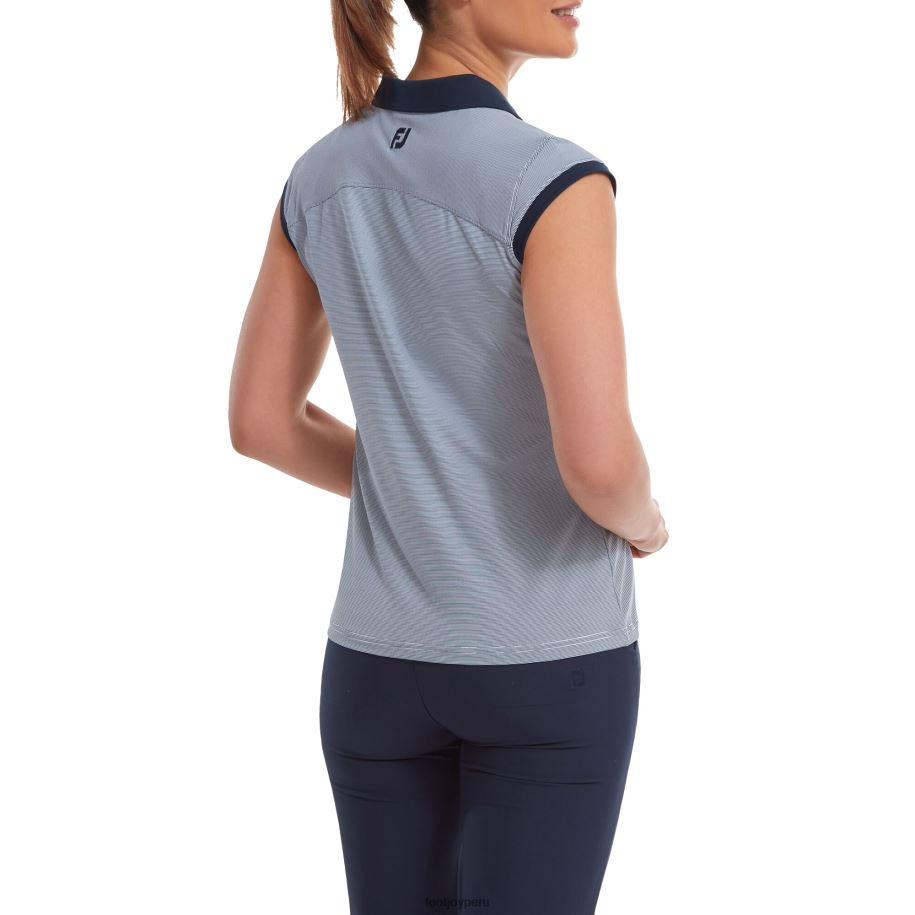 blanco-azul marino Footjoy isla de punta a rayas azul marino-blanca 8V040569