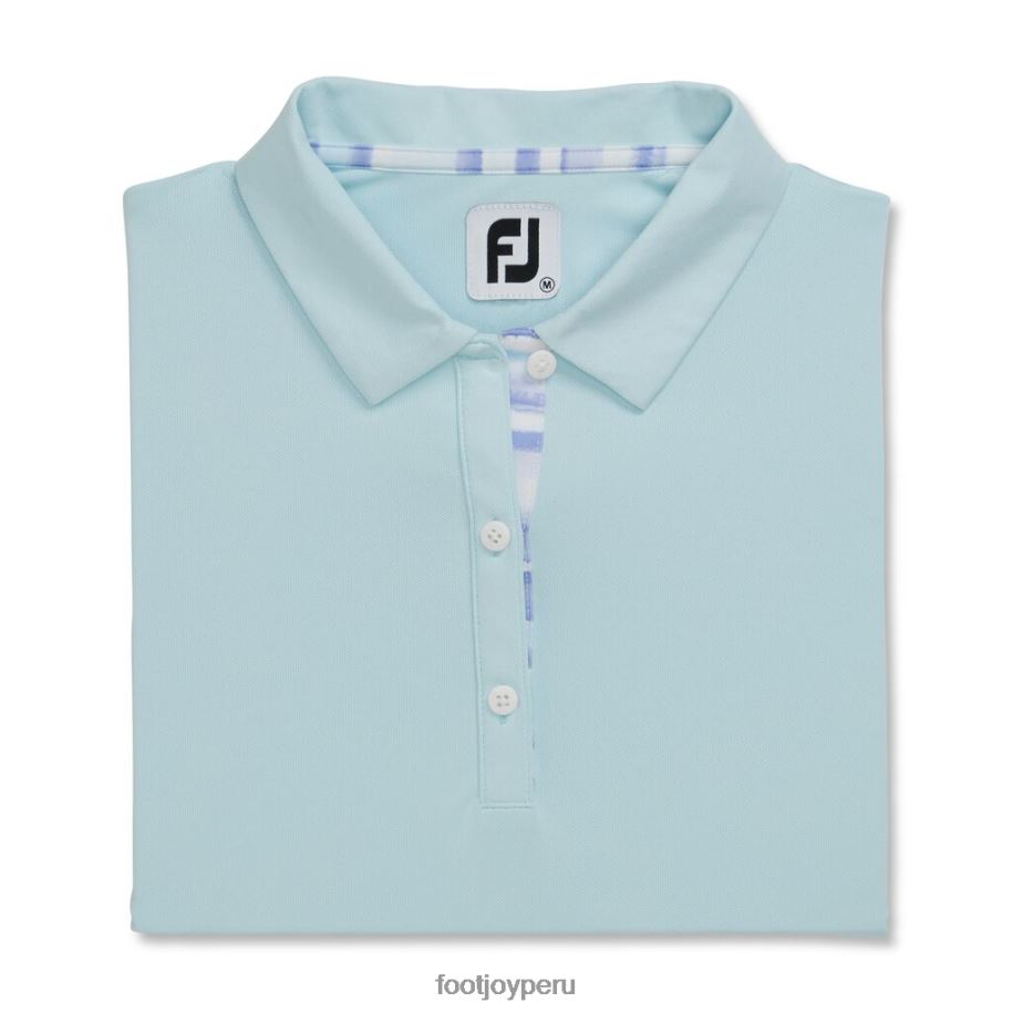 cielo Footjoy manga corta ribete acuarela mujer cielo 8V0402388