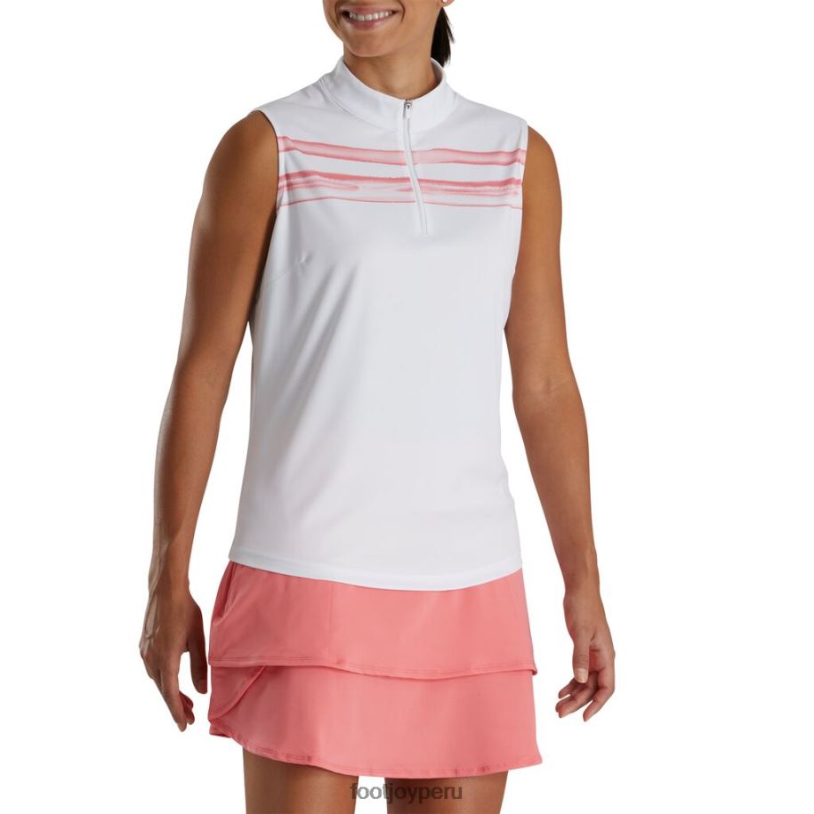 coral blanco brillante Footjoy bloque de acuarela sin mangas mujer blanco-coral brillante 8V0402383