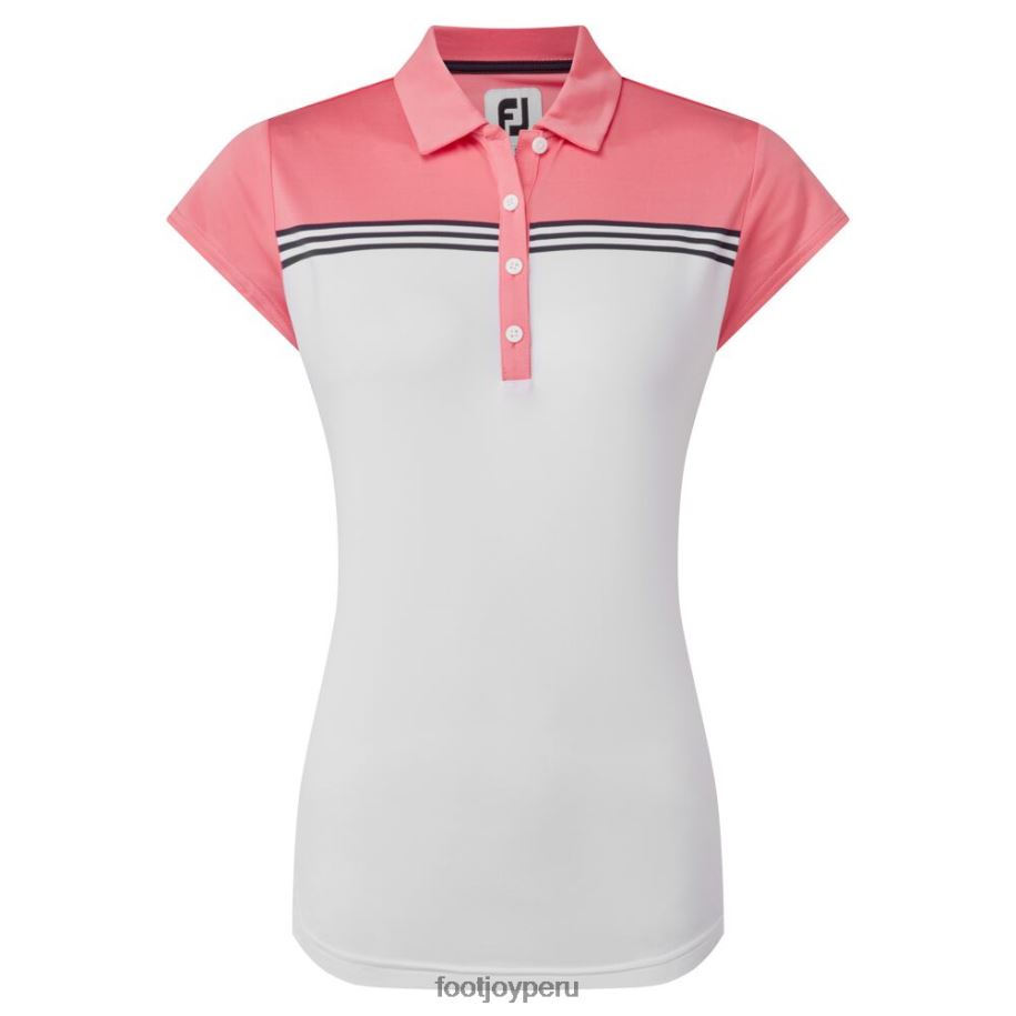 coral blanco brillante Footjoy lisle bloque de color blanco-brillante coral 8V0401370