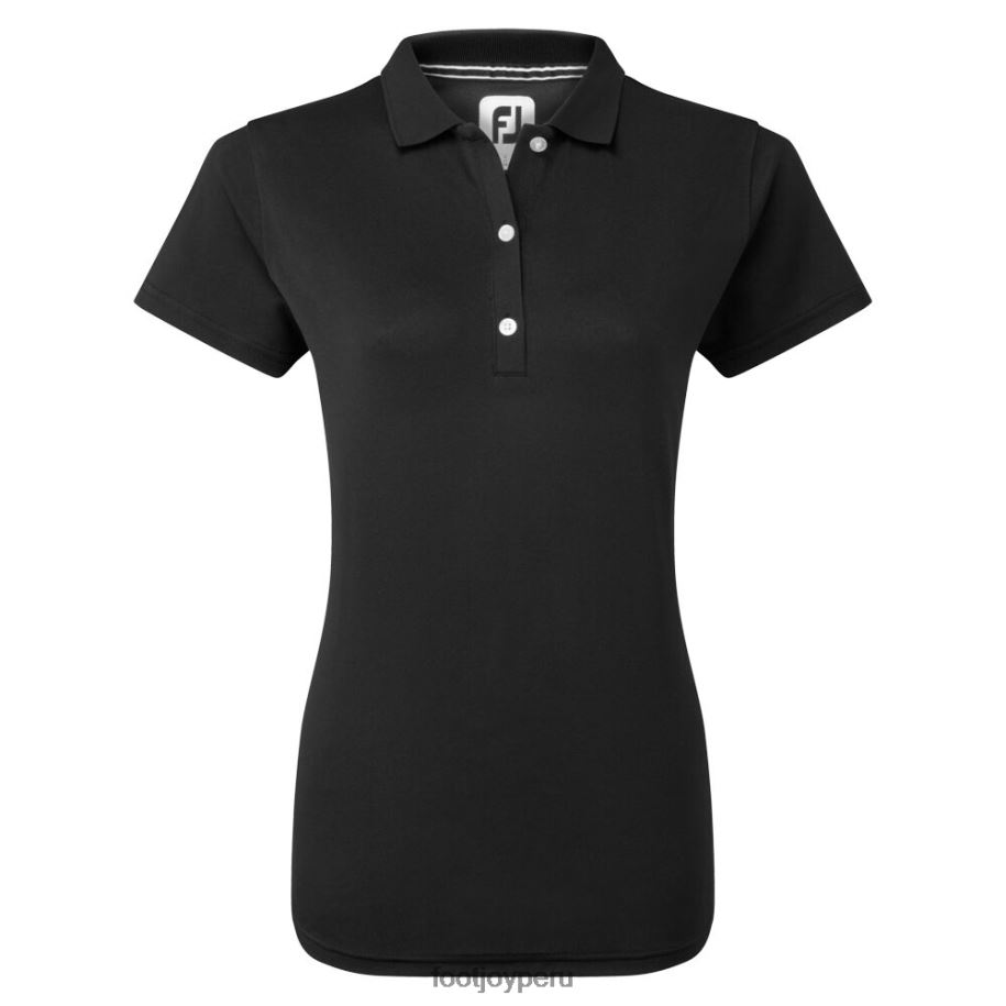negro Footjoy piqué elástico negro liso 8V040573