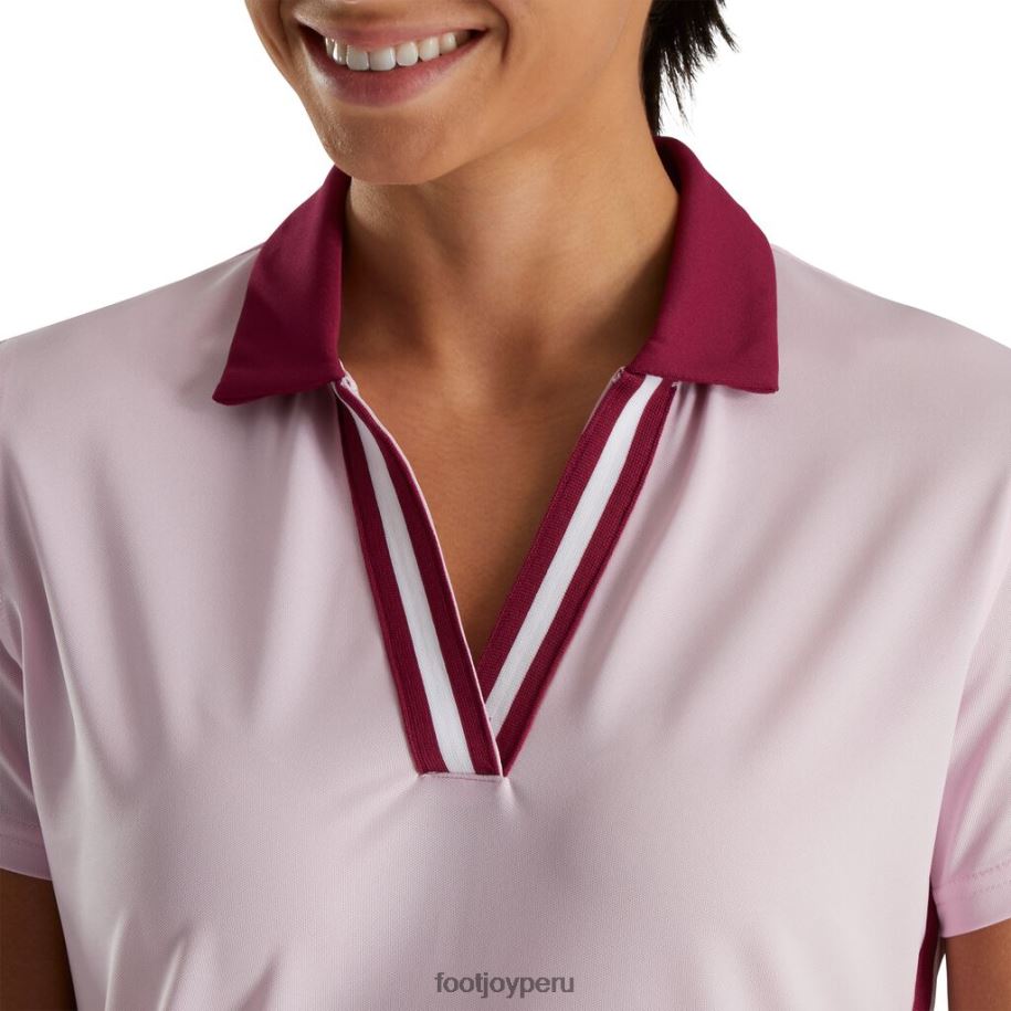 rosa Footjoy ribete de cinta a rayas mujer rosa 8V0402359