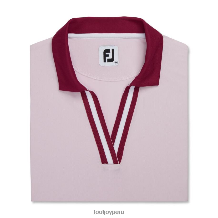 rosa Footjoy ribete de cinta a rayas mujer rosa 8V0402359