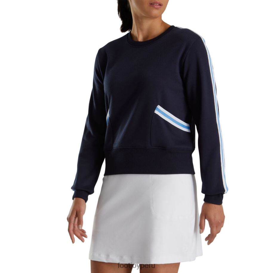 Armada Footjoy sudadera azul marino con cuello redondo mujer 8V0402469