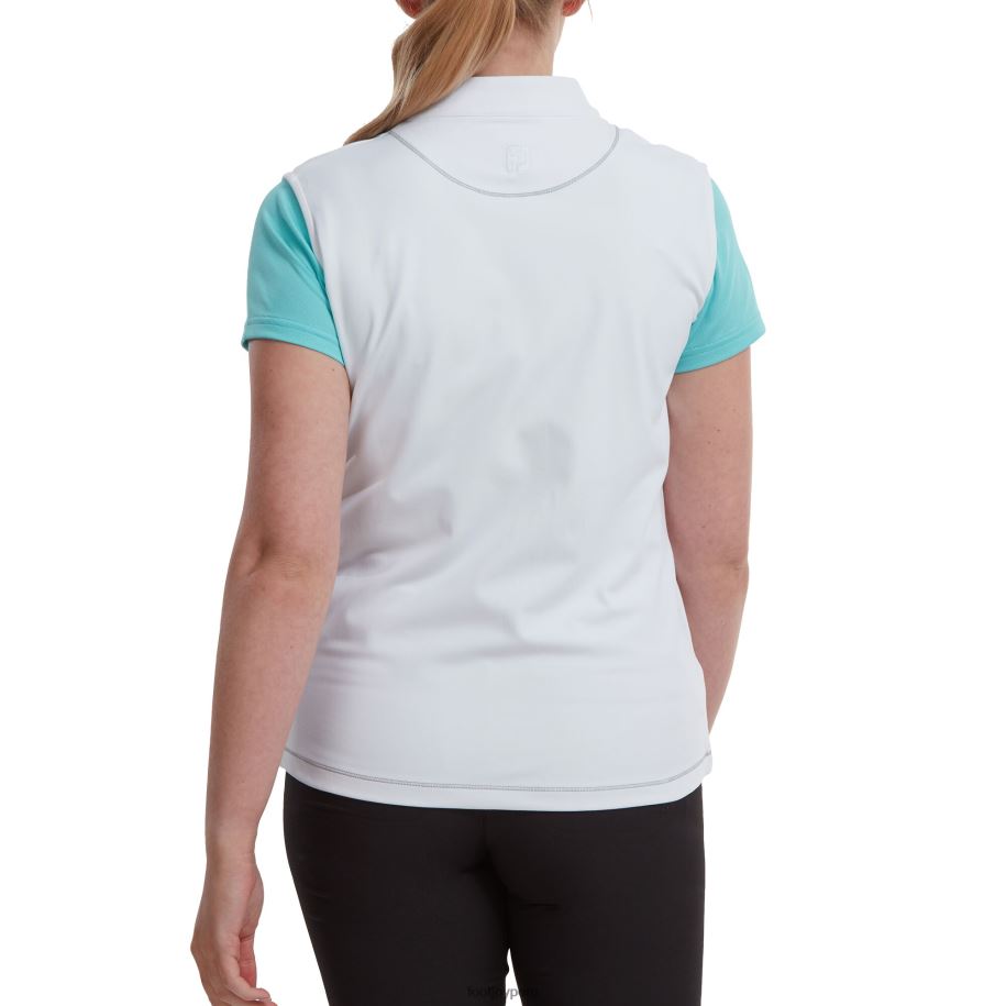 blanco Footjoy chaleco con cremallera completa blanco 8V040640