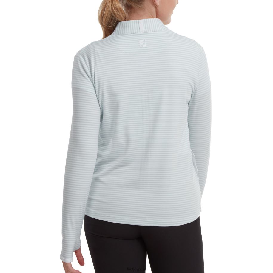 cielo Footjoy cielo de capa intermedia ligera con rayas tonales y cremallera completa 8V040645