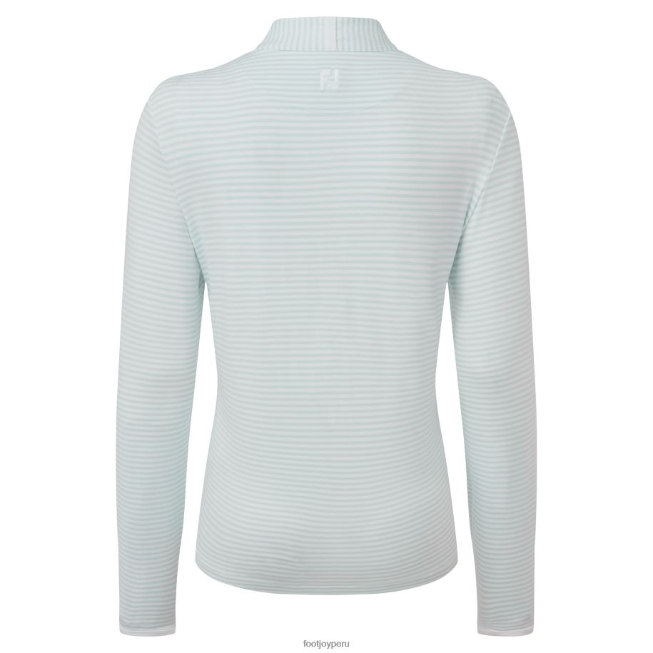 cielo Footjoy cielo de capa intermedia ligera con rayas tonales y cremallera completa 8V040645