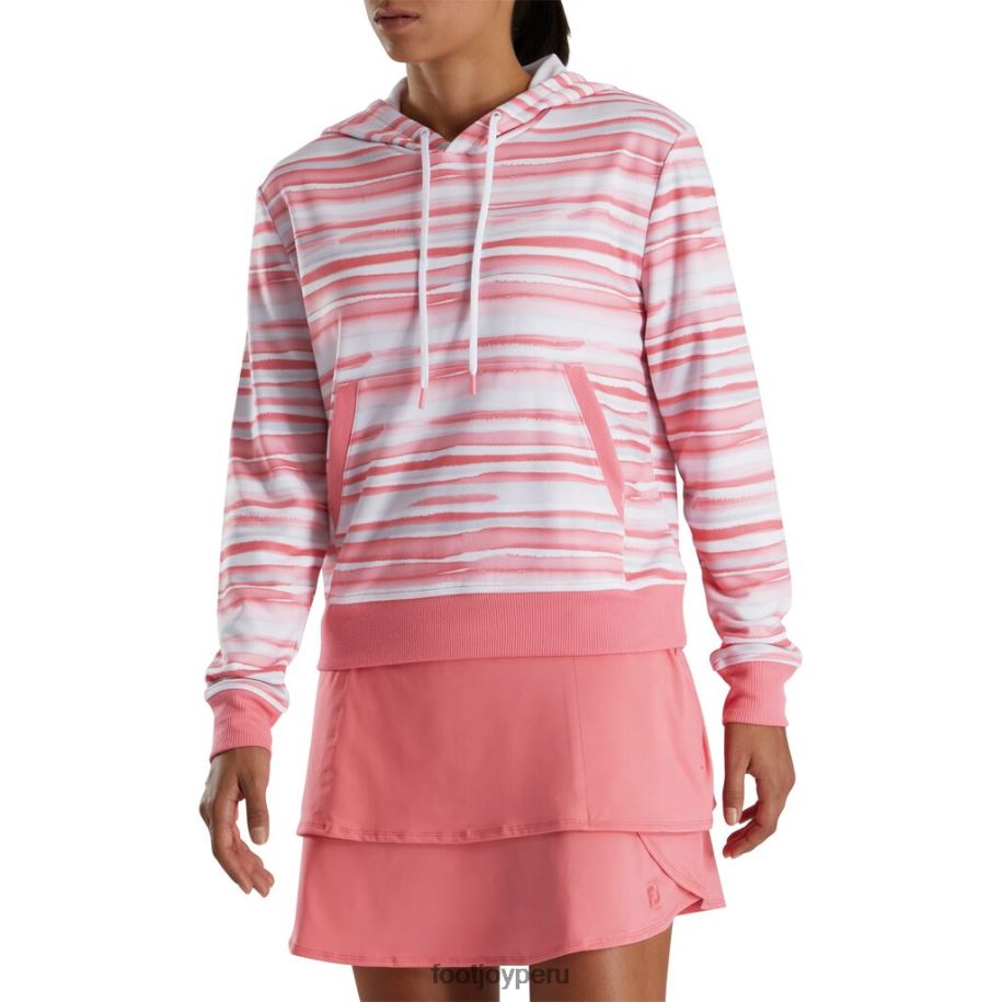coral brillante Footjoy sudadera con capucha de acuarela para mujer coral brillante 8V0402484