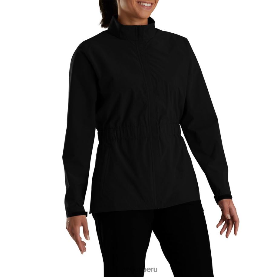 negro Footjoy chaqueta impermeable hidrolita negra mujer 8V0402499