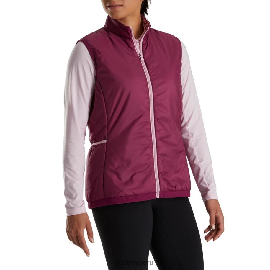 pata de gallo de higo Footjoy chaleco aislante reversible mujer fig-fig pata de gallo 8V0402496