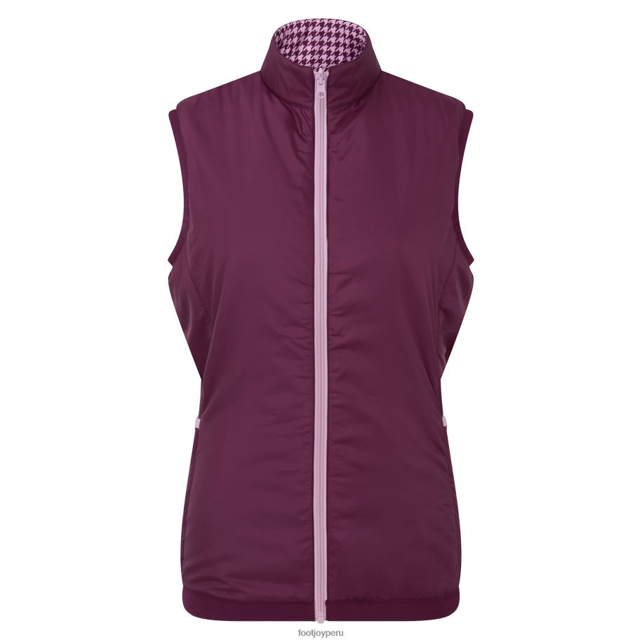 rosa higo Footjoy Chaleco aislante reversible para mujer rosa higo 8V040663