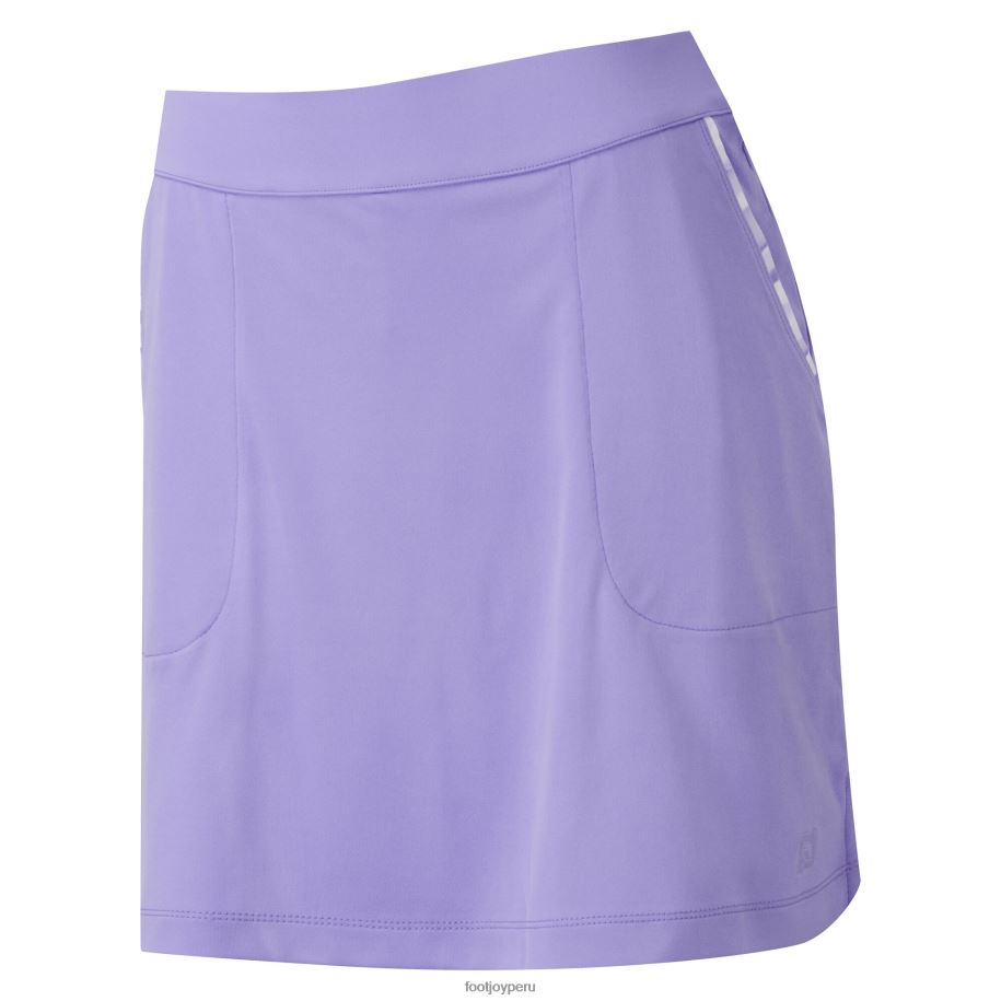 Violeta Footjoy falda-pantalón interlock con ribete acuarela violeta 8V040615