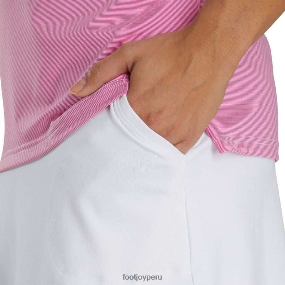 blanco Footjoy falda pantalón de punto de rendimiento blanco para mujer 8V0402951