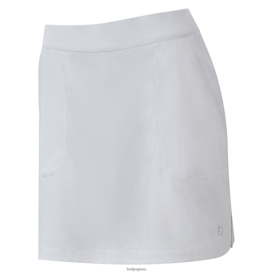 blanco Footjoy falda pantalón interlock elástica blanca 8V040613