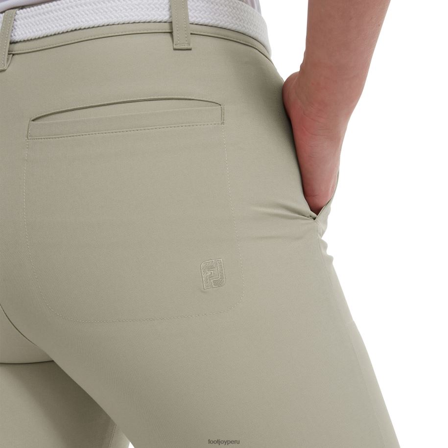 caqui Footjoy pantalones cropped elásticos caqui 8V040601