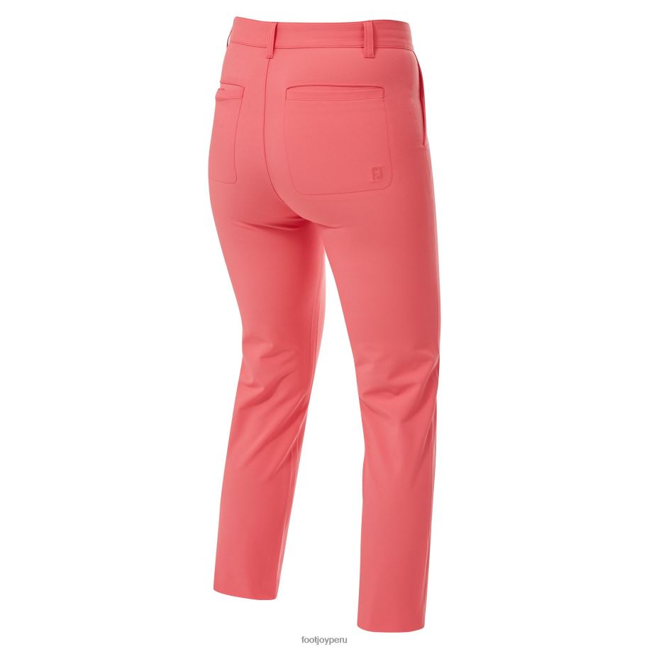 coral brillante Footjoy pantalones cortos elásticos de color coral brillante 8V040602