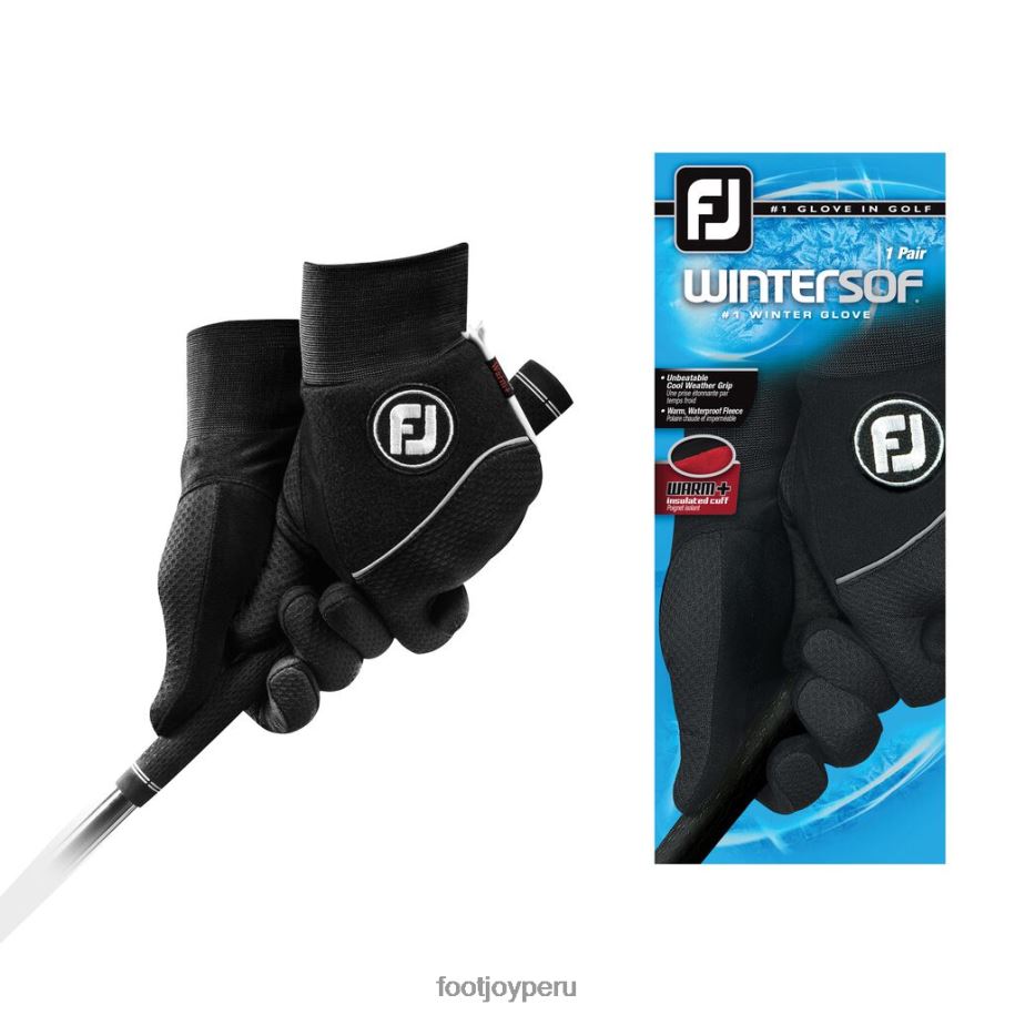 negro Footjoy invierno negro de par de mujeres 8V0402525