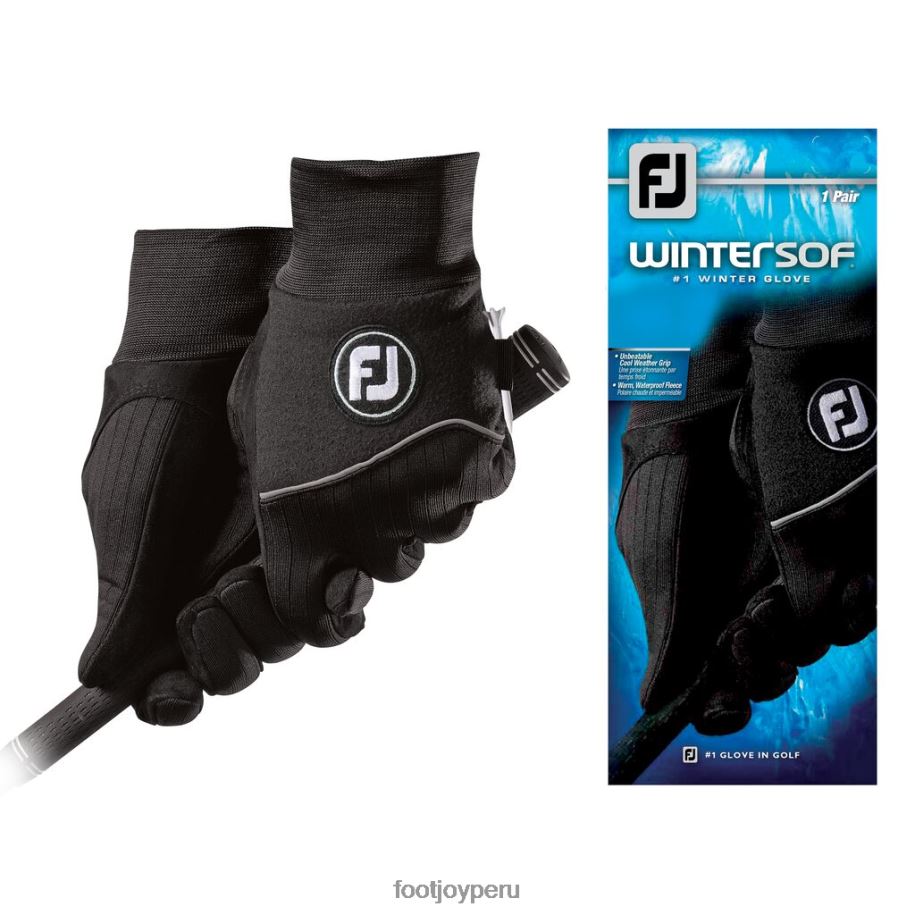negro Footjoy invierno negro de par de mujeres 8V0402974