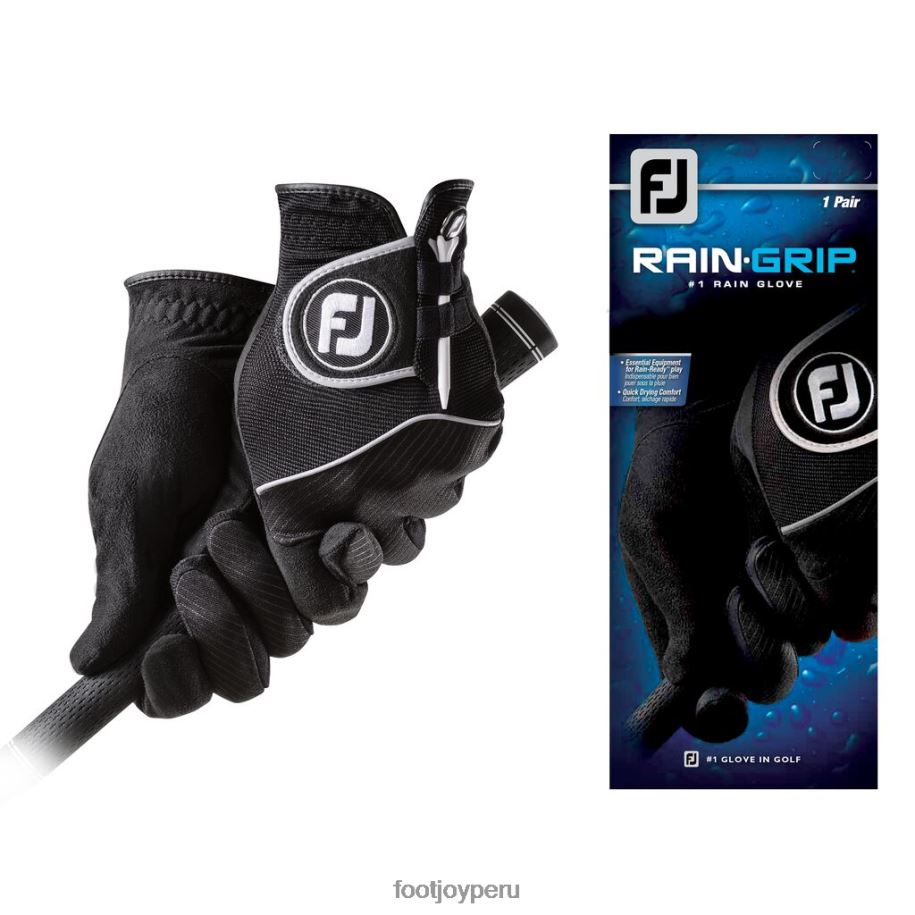 negro Footjoy par de raingrip negro mujer 8V0402973
